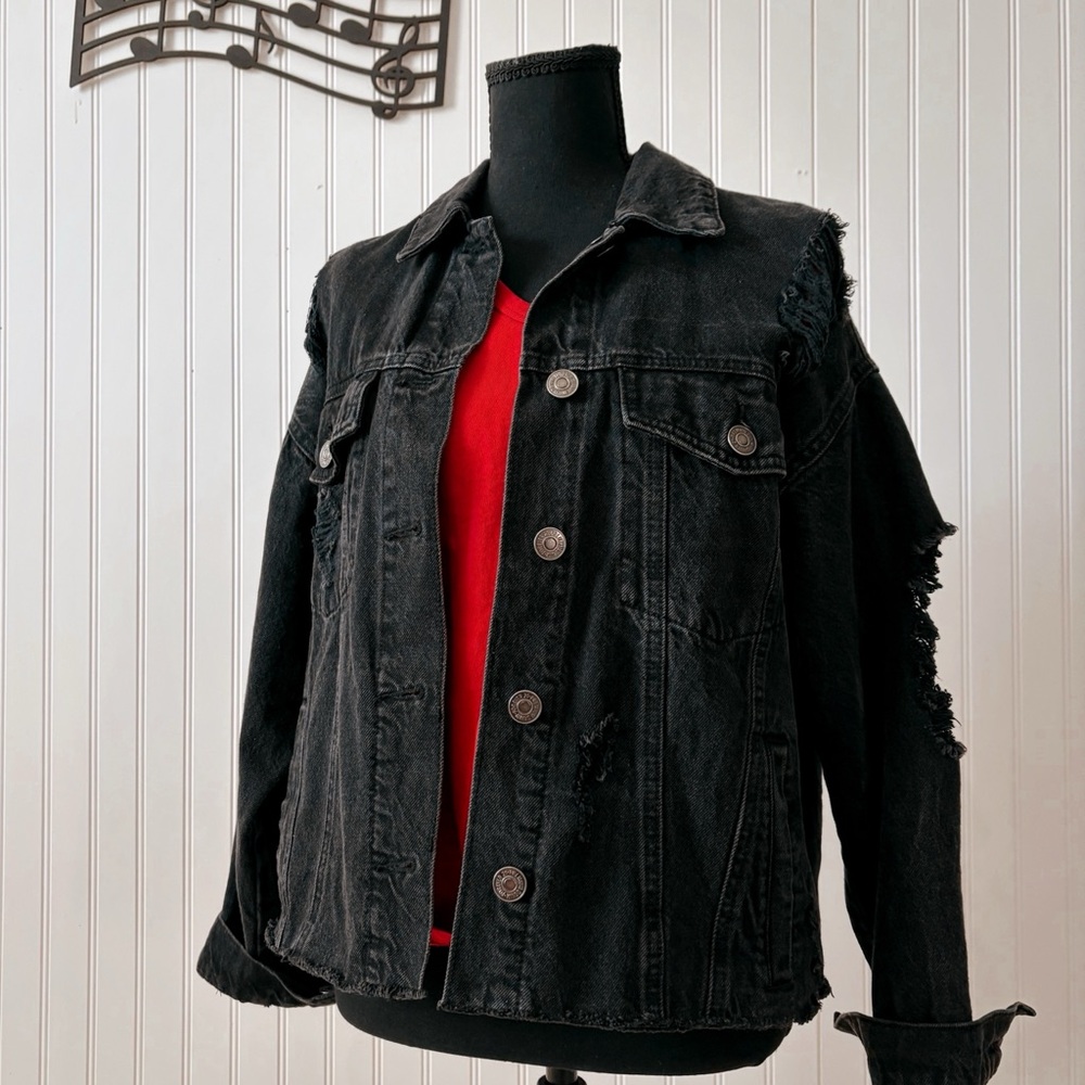 Avenged Sevenfold black denim jacket - Picture 3 of 3